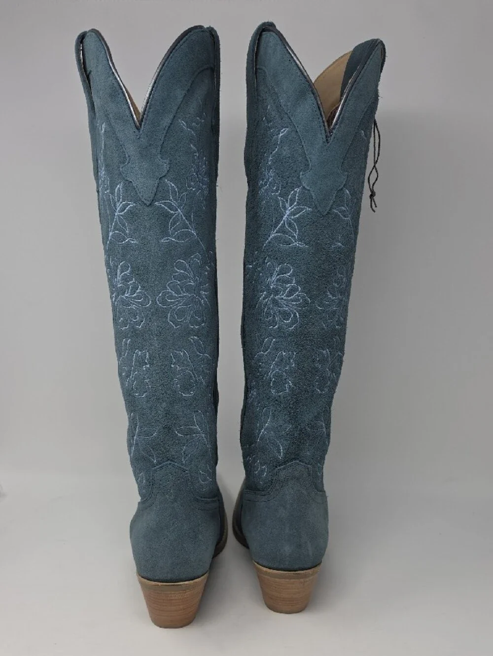 Shyanne Women's Flora Suede Tall Western Boots - Snip Toe Soze 10